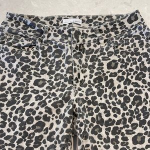 LOFT Leopard Print Curvy Skinny Jeans | NWOT | Size 28 (6)